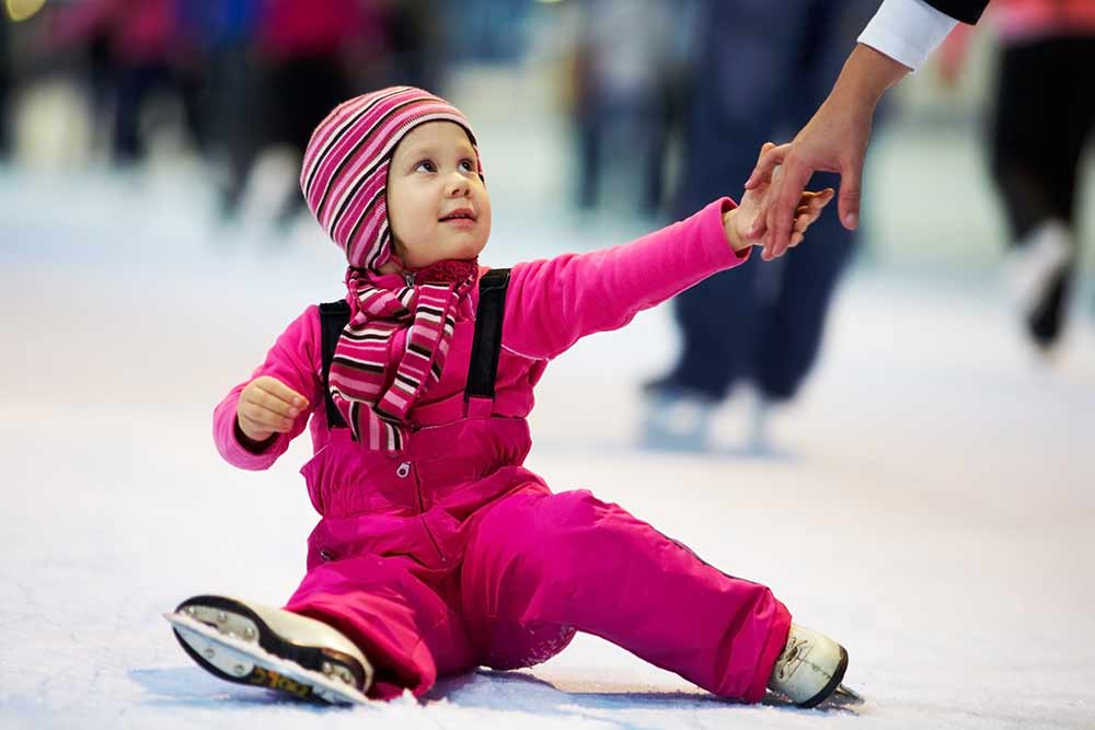 Eislaufen mit Familie