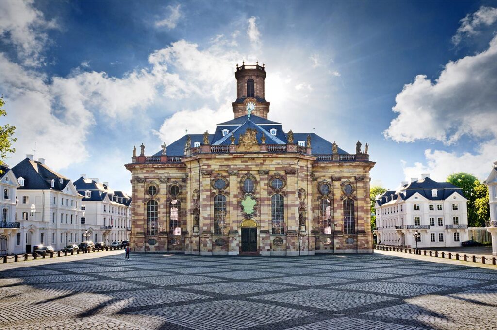 Barockstraße SaarPfalz Saarbrücken ludwigskirche