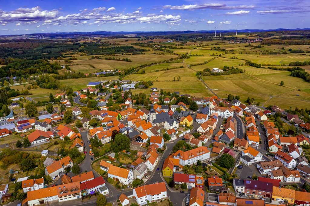 herbstein in hessen luftaufnahme