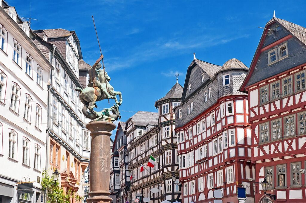 marburg marktplatz panorama