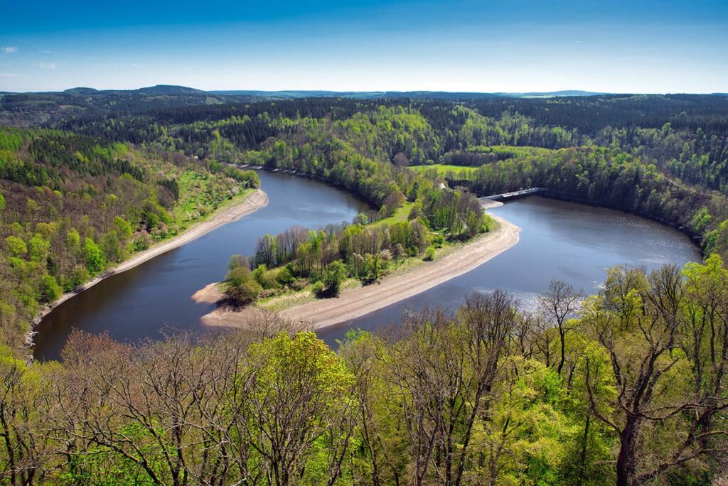 Die Talsperre Burgkhammer Thüringen