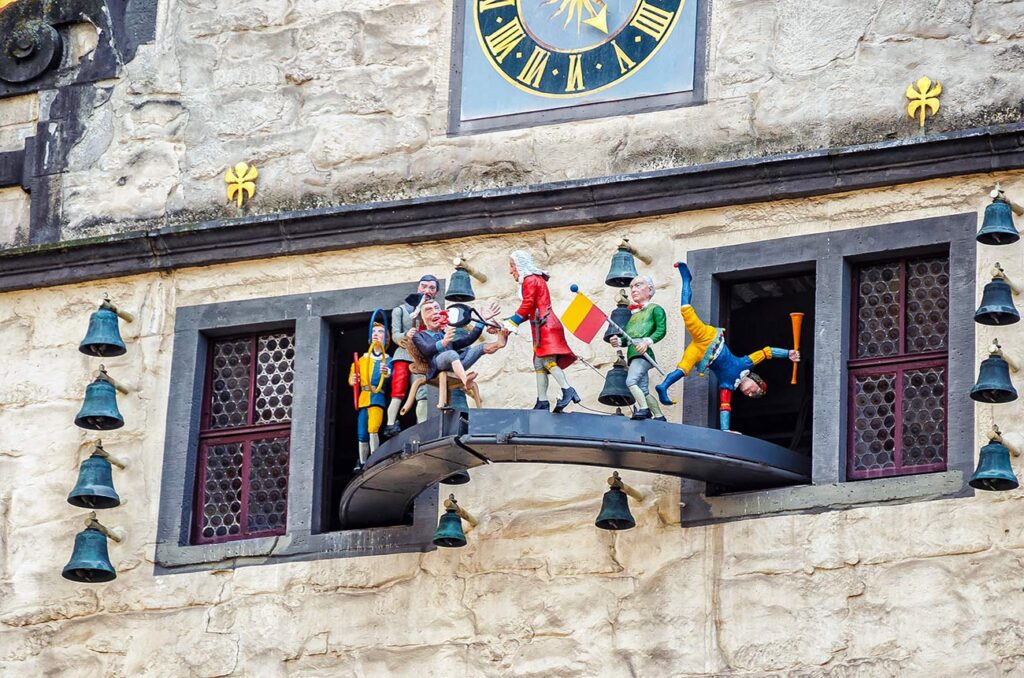 Glockenspiel mit Eisenbart Altes Rathaus Hann-Münden