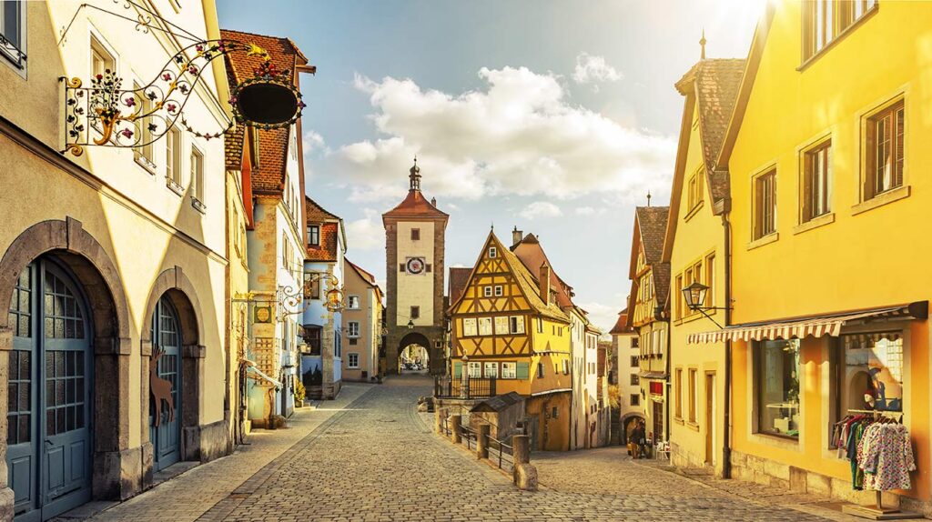 Plönlein mit Siebersturm in Rothenburg ob der Tauber