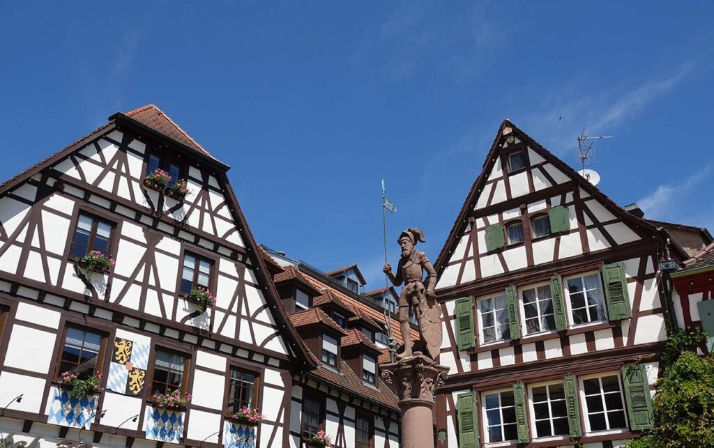 Der Marktbrunnen in Bretten