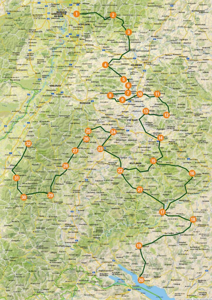Vom Neckar zum Bodensee