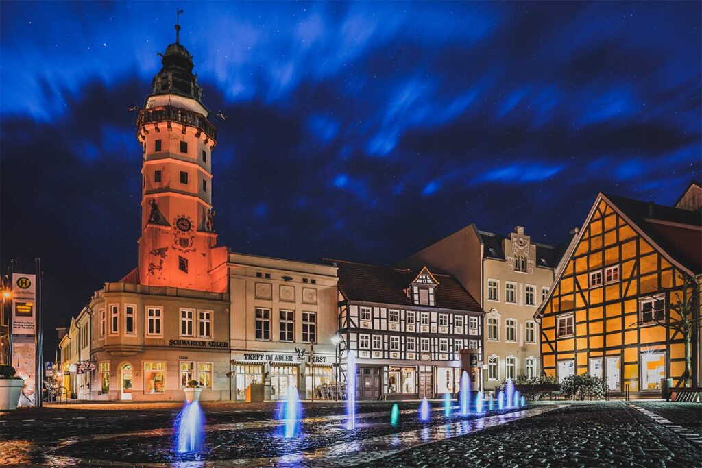 salzwedel bei nacht