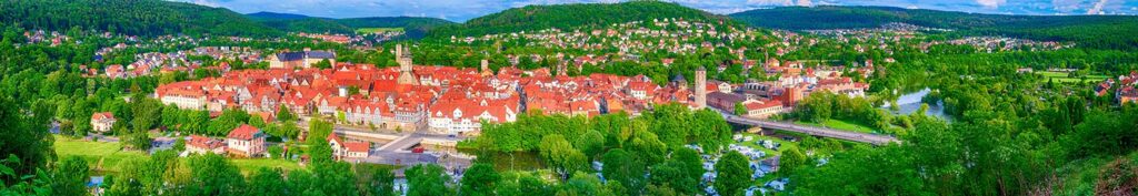 Stadtansicht von Hann.-Münden an der Weser, Niedersachen