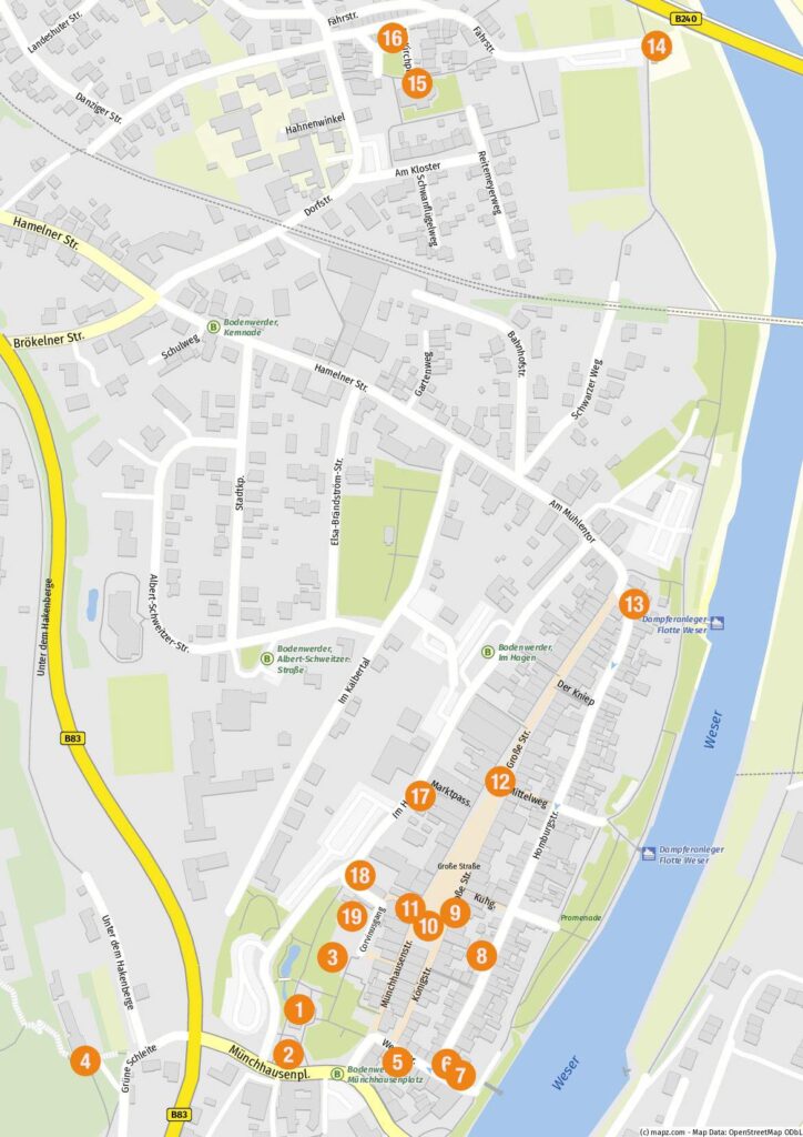 Bodenwerder Karte