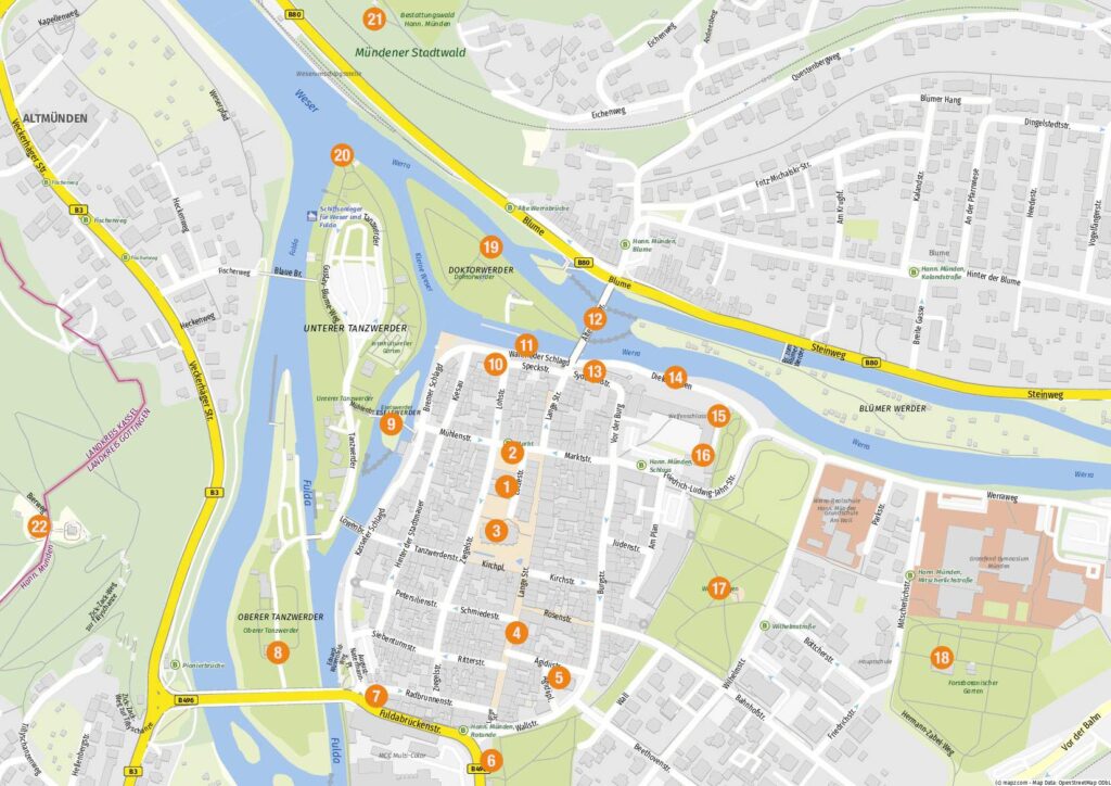 Hann. Münden Karte