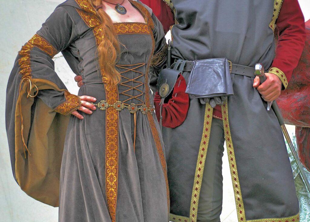 mittelalter markt frau und mann
