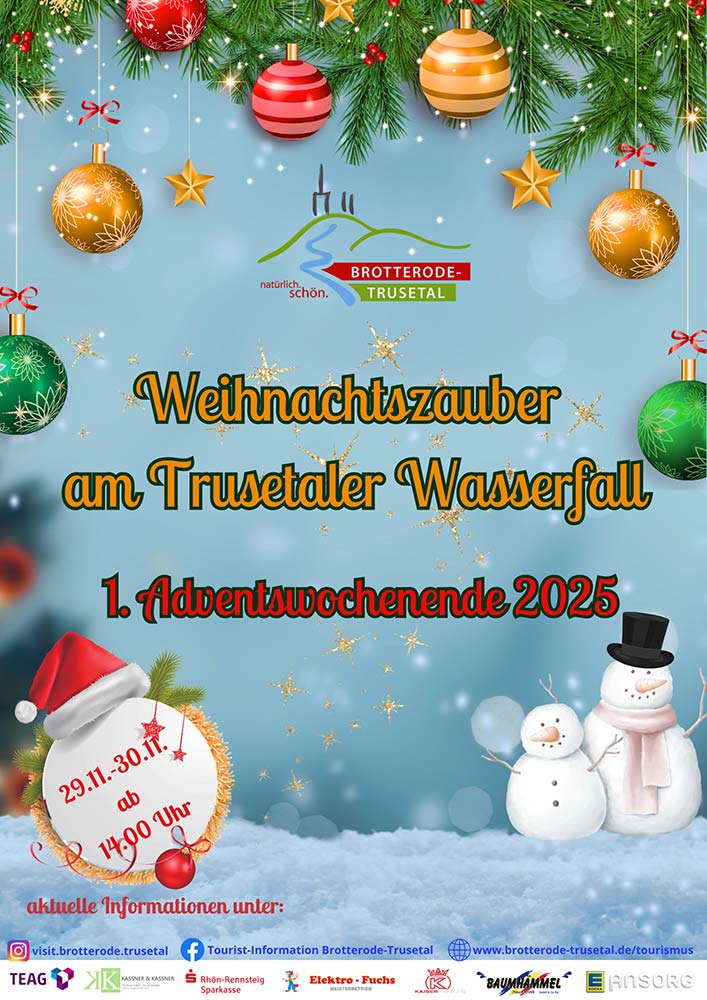 Plakat Trusetaler Weihnachtszauber