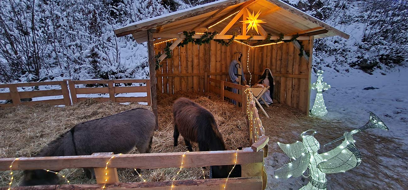 Weihnachtszauber am Trusetaler Wasserfall