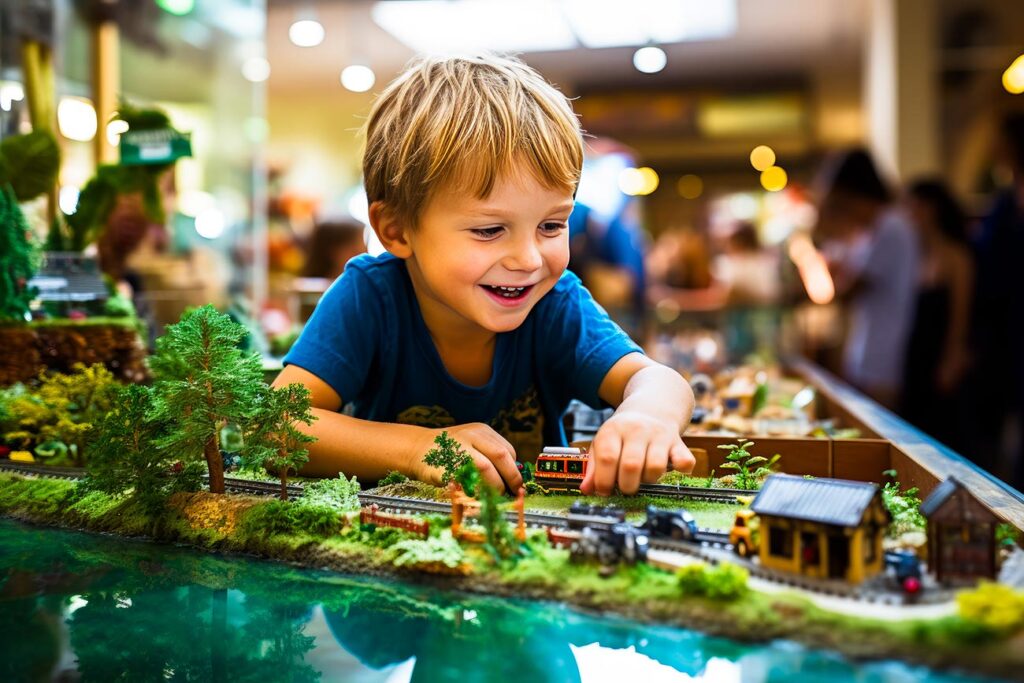 Kind Modelleisenbahn