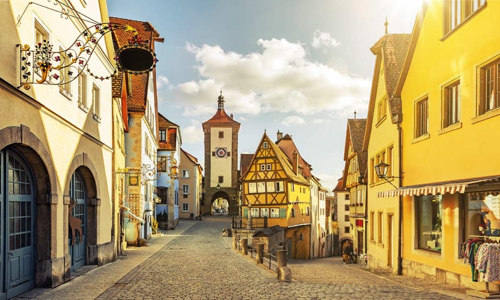 Plönlein mit Siebersturm in Rothenburg ob der Tauber