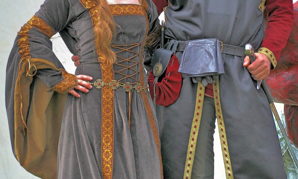 mittelalter markt frau und mann