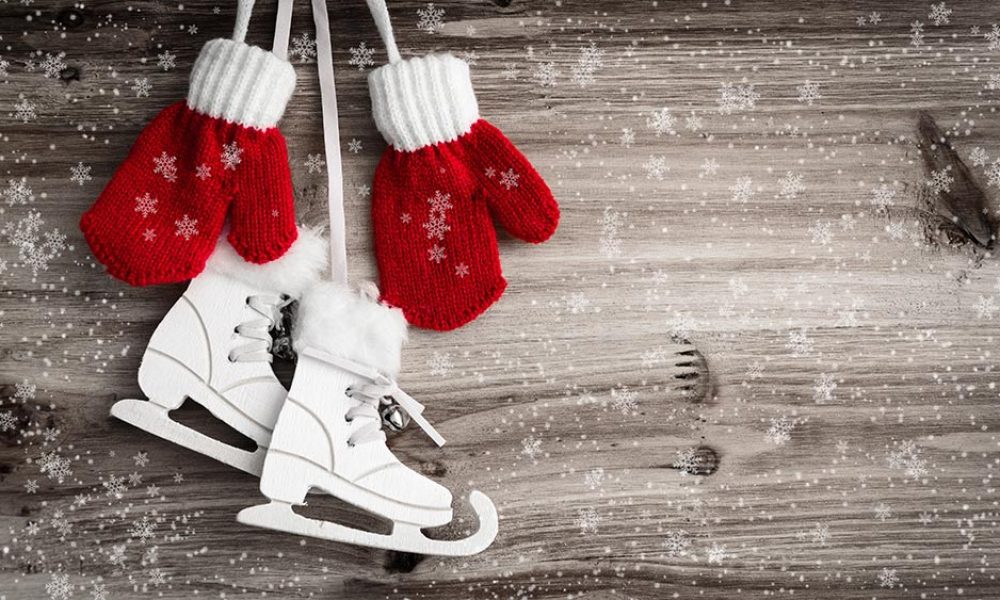 Schlittschuh Eislauf