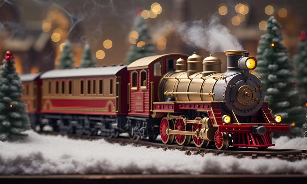 Modelleisenbahn im winter