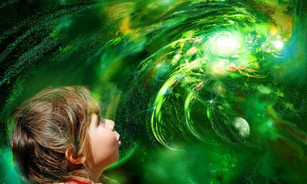 Kind und das Weltall