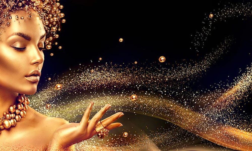 Goldene Frau