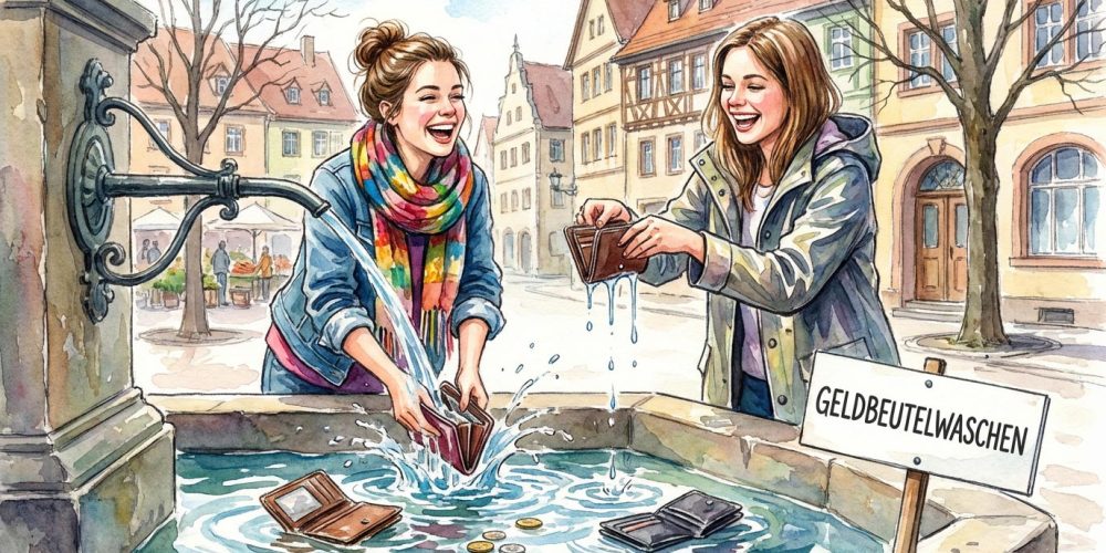 Geldbeutelwaschen am Aschermittwoch
